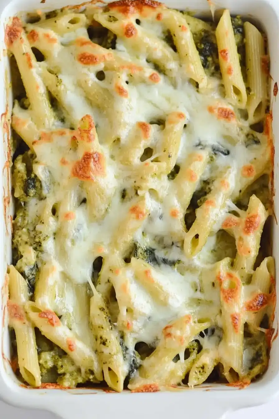 Prep Ahead Pesto Pasta Bake: Comforting Meal That Tastes Better Next Day
